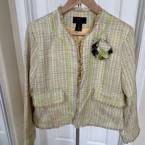 Tweed jacket Chanel style .